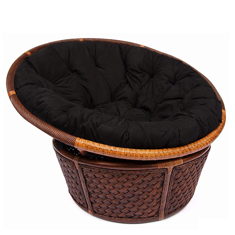 Кресло Bamboo black Черный Коричневый Кресло Bamboo black Черный Коричневый в Кирове | Loft Concept