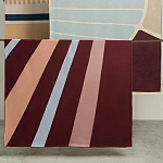 Плед из хлопка с геометрическим рисунком Elan Stripe Addison варинант исполнения - 7 | Loft Concept в Кирове