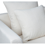 Дизайнерское кресло мягкое с обивкой из рогожки кремового цвета Decoration of Everything варинант исполнения - 2 | Loft Concept в Кирове