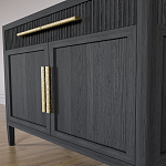 Буфет Primo с двумя ящиками и двумя фасадами Черный дуб варинант исполнения - 6 | Loft Concept в Кирове