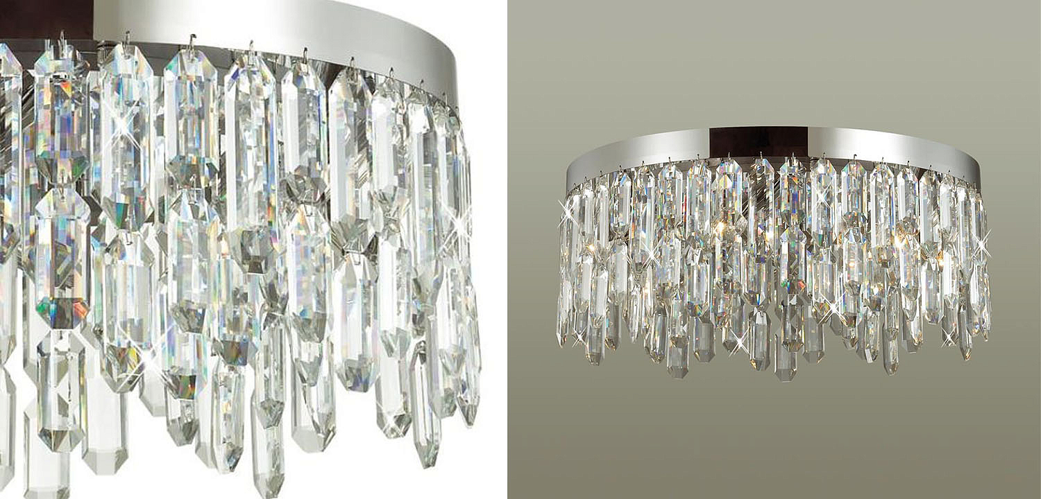 Потолочная люстра Crystal Polyhedrons Chrome Потолочная люстра Crystal Polyhedrons Chrome - Loft-Concept в Кирове