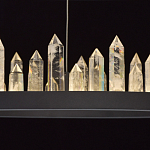 Люстра с двумя кольцами черного цвета с хрустальными элементами QUARTZ CRYSTAL варинант исполнения - 7 | Loft Concept в Кирове