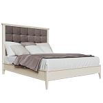 Кровать из массива бука с мягким изголовьем Tasteful Furniture варинант исполнения - 1 | Loft Concept в Кирове