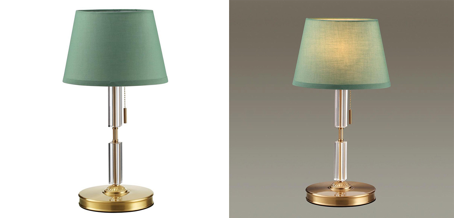 Настольная лампа Ramona Green Table Lamp - Loft-Concept в Кирове
