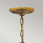 Люстра цвета латунь с 5-ю плафонами из рельефного стекла в форме ананаса Hinkley варинант исполнения - 6 | Loft Concept в Кирове