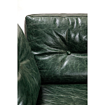 Диван Лофт Натуральная Винтажная кожа Зеленый Two Seat Encounter Leather Sofa варинант исполнения - 4 | Loft Concept в Кирове