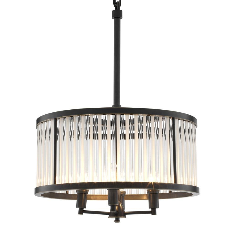 Люстра Chandelier Darcy Bronze Темная бронза Прозрачный (Transparent) Люстра Chandelier Darcy Bronze Темная бронза Прозрачный (Transparent) в Кирове | Loft Concept