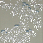 Обои ручная роспись Silk Tree Special Colourway on Pale Grey dyed silk варинант исполнения - 2 | Loft Concept в Кирове