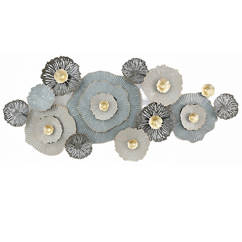 Панно настенное Blank Sheet Gray Flower Серый в Кирове | Loft Concept 