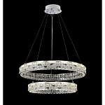 Люстра на 2 кольца с текстурной огранкой Reflection of Reality варинант исполнения - 9 | Loft Concept в Кирове