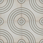 Дизайнерская плитка с узором Дорожки варинант исполнения - 1 | Loft Concept в Кирове