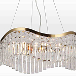 Люстра подвесная волнистой формы с хрустальными подвесками Ludivine Lighting варинант исполнения - 4 | Loft Concept в Кирове