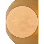 Бра круглое с плафоном из натурального камня на латунном основании Cryptocrystalline Stone варинант исполнения - 4 | Loft Concept в Кирове