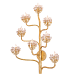 Бра золотое в виде растения Golden Flower Glade варинант исполнения - 2 | Loft Concept в Кирове