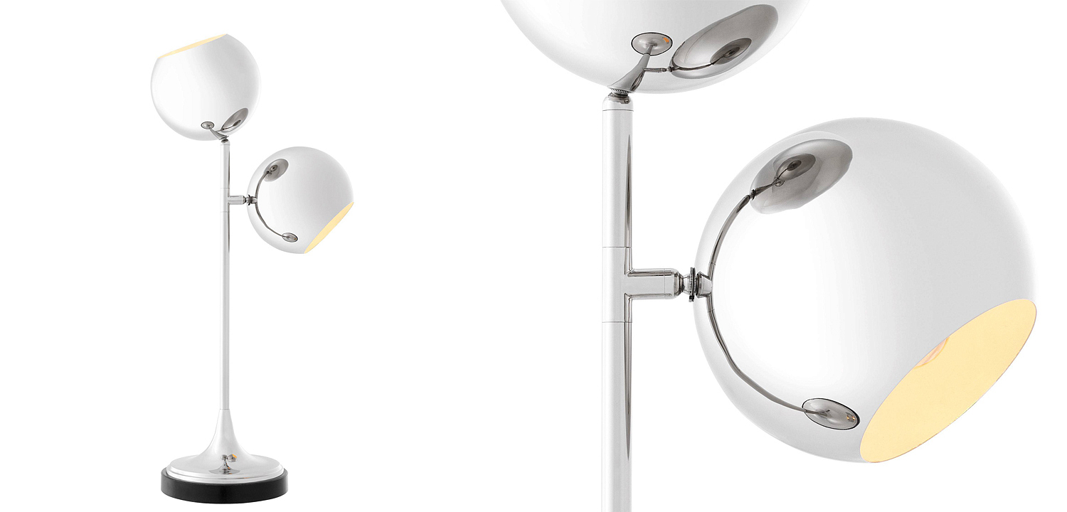 Настольная лампа Eichholtz Table Lamp Compton Nickel Настольная лампа Eichholtz Table Lamp Compton Nickel - Loft-Concept в Кирове