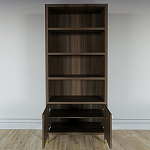 Книжный Стеллаж Elsa Dreams Walnut с задней стенкой варинант исполнения - 3 | Loft Concept в Кирове