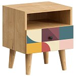 Прикроватная тумба с изображением на ящике Elise Nightstand варинант исполнения - 1 | Loft Concept в Кирове