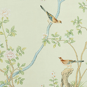 Обои ручная роспись Badminton Celadon