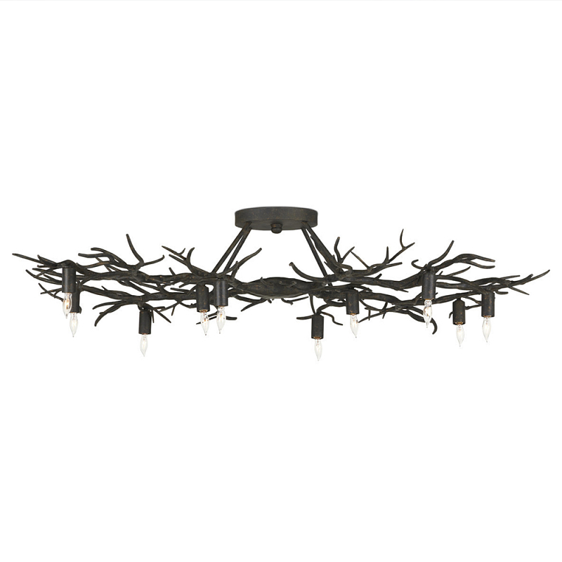 Потолочная люстра круглая в виде веток Branched Tree Chandeliers Темная бронза винтаж Потолочная люстра круглая в виде веток Branched Tree Chandeliers Темная бронза винтаж в Кирове | Loft Concept