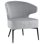 Современное мягкое кресло на металлических ножках Rakush Grey варинант исполнения - 1 | Loft Concept в Кирове