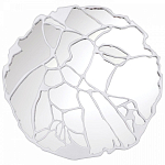 Зеркало кругле в декоративной раме белого цвета White Ratio варинант исполнения - 1 | Loft Concept в Кирове