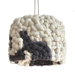 Светильник вязаный из шерсти Черно-белый варинант исполнения - 2 | Loft Concept в Кирове