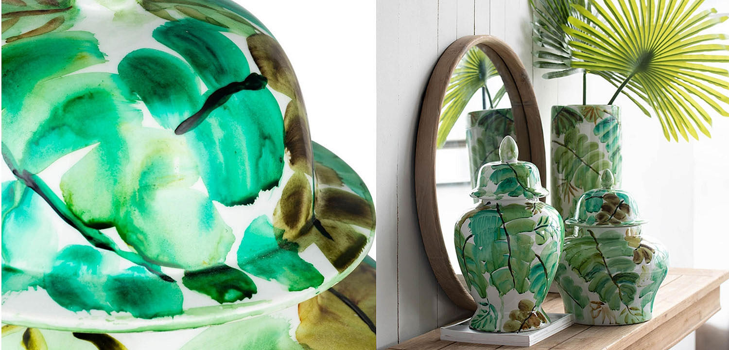 Ваза Vase Green Leaves II Ваза Vase Green Leaves II - Loft-Concept в Кирове