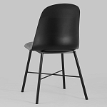 Стул из прочного пластика на металлическом основании Anora Black варинант исполнения - 5 | Loft Concept в Кирове