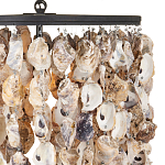 Люстра овальная с подвесками из устричных раковин Sea Ravens варинант исполнения - 1 | Loft Concept в Кирове