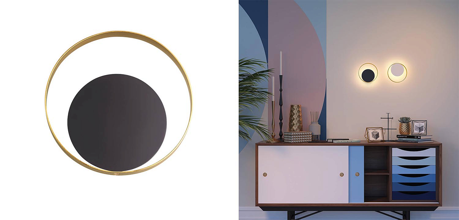 Бра Globo Ocular Sconce Circle Black Бра Globo Ocular Sconce Circle Black - Loft-Concept в Кирове