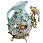 Кувшин с птичкой и  цветочным рисунком Blue Garden варинант исполнения - 2 | Loft Concept в Кирове
