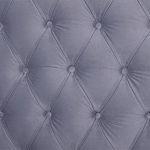 Кровать двуспальная серая с основанием из массива дерева с мягким изголовьем Velour Beds варинант исполнения - 4 | Loft Concept в Кирове