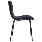 Стул черный с обивкой из велюра Black Archie Chair варинант исполнения - 1 | Loft Concept в Кирове