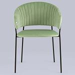 Стул в велюре фисташкового цвета Horizon варинант исполнения - 3 | Loft Concept в Кирове