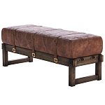 Банкетка Duncan винтажная коричневая кожа варинант исполнения - 3 | Loft Concept в Кирове