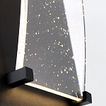 Настенный фонарь уличный прямоугольный черного цвета со стеклом с пузырьками Eurofase варинант исполнения - 5 | Loft Concept в Кирове