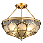 Люстра потолочная Leoni 2 в витражной технике варинант исполнения - 1 | Loft Concept в Кирове