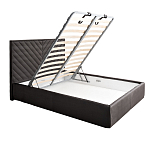 Кровать серая с подъемным механизмом Adelaide варинант исполнения - 2 | Loft Concept в Кирове