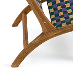 Кресло низкое из массива тика Barbados варинант исполнения - 5 | Loft Concept в Кирове