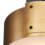 Потолочный светильник круглый светодиодный Semicircular Gold Panels старинная латунь варинант исполнения - 1 | Loft Concept в Кирове