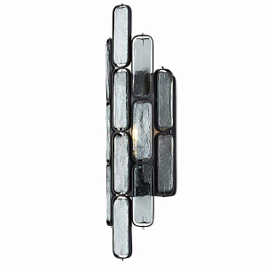 Бра настенное из стеклянных овальных панелей Streamlining