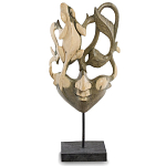 Маска ручной работы деревянная резная Lizard Mask варинант исполнения - 1 | Loft Concept в Кирове