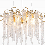 Люстра c подвесками из прозрачного хрусталя Диаметр 85 см FAIRYTREE Light варинант исполнения - 4 | Loft Concept в Кирове