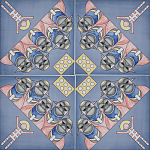 Плитка дизайнерская с узором Мангалоры варинант исполнения - 1 | Loft Concept в Кирове