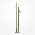 Напольный торшер светодионый золотой Lumen Duo варинант исполнения - 1 | Loft Concept в Кирове