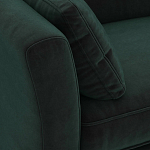Диван с обивкой из велюра зеленый Gibbs Dark Green Sofa варинант исполнения - 4 | Loft Concept в Кирове