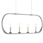 Люстра линейная в овальной раме Traditional Clean Lines варинант исполнения - 2 | Loft Concept в Кирове