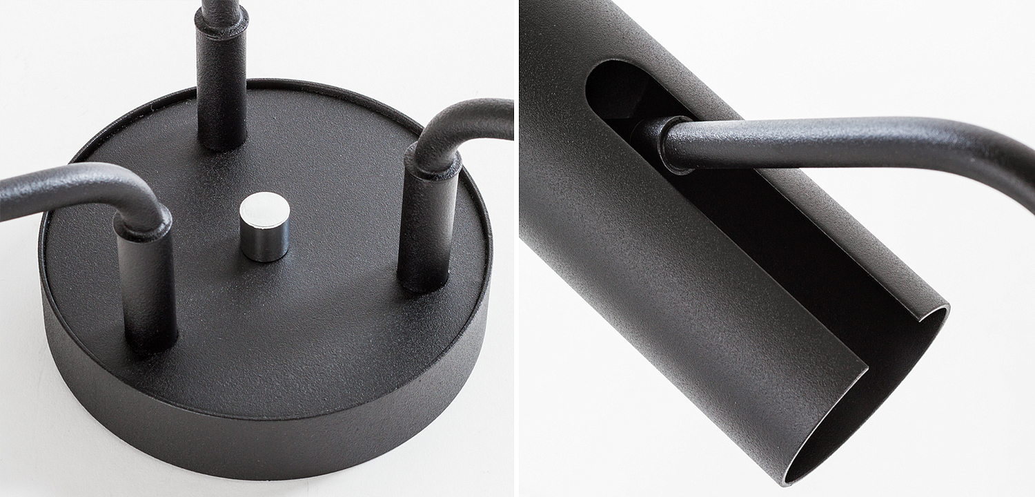 Потолочный светильник Tibo Branches Trumpet Tube black 3 Потолочный светильник Tibo Branches Trumpet Tube black 3 - Loft-Concept в Кирове