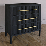 Комод Primo с 3 выдвижными ящиками Черный дуб варинант исполнения - 4 | Loft Concept в Кирове