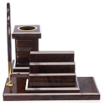 Настольный письменный набор из природного камня обсидиана Team leader варинант исполнения - 4 | Loft Concept в Кирове